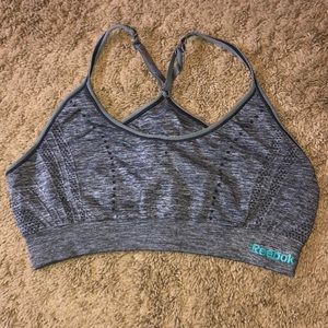 Grey Reebok Sports Bra - Size S (fits bigger)
